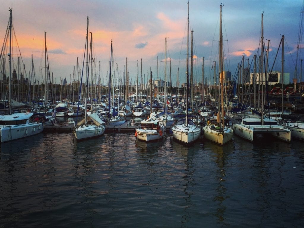 Yachts at Port Vell