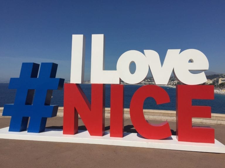 I Love Nice sign, France