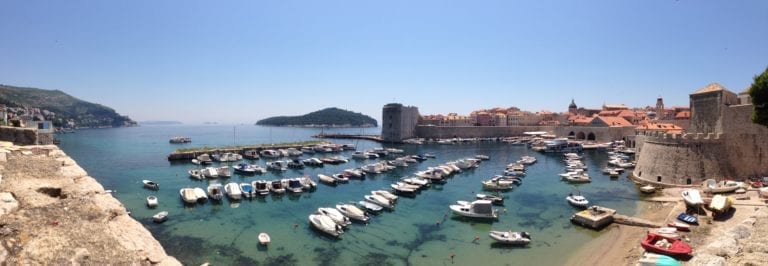 Panoramic View of the Dubrovnik Harbour