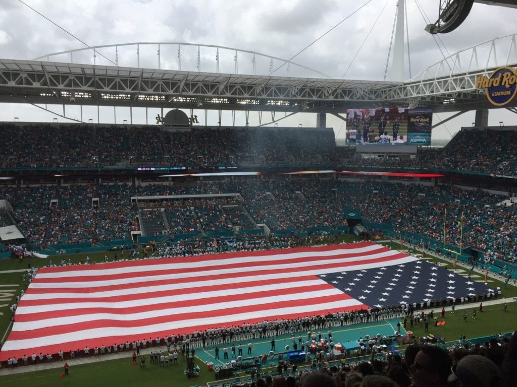 National Anthem, Miami Dolphins