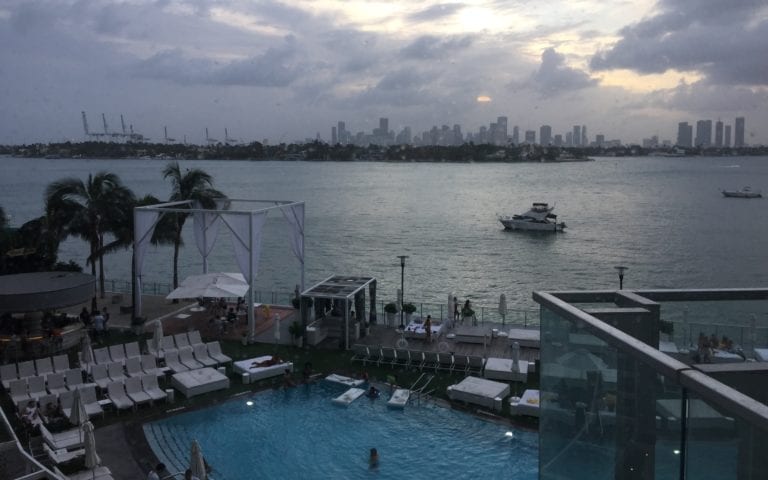 View from the room, Mondrian South Beach