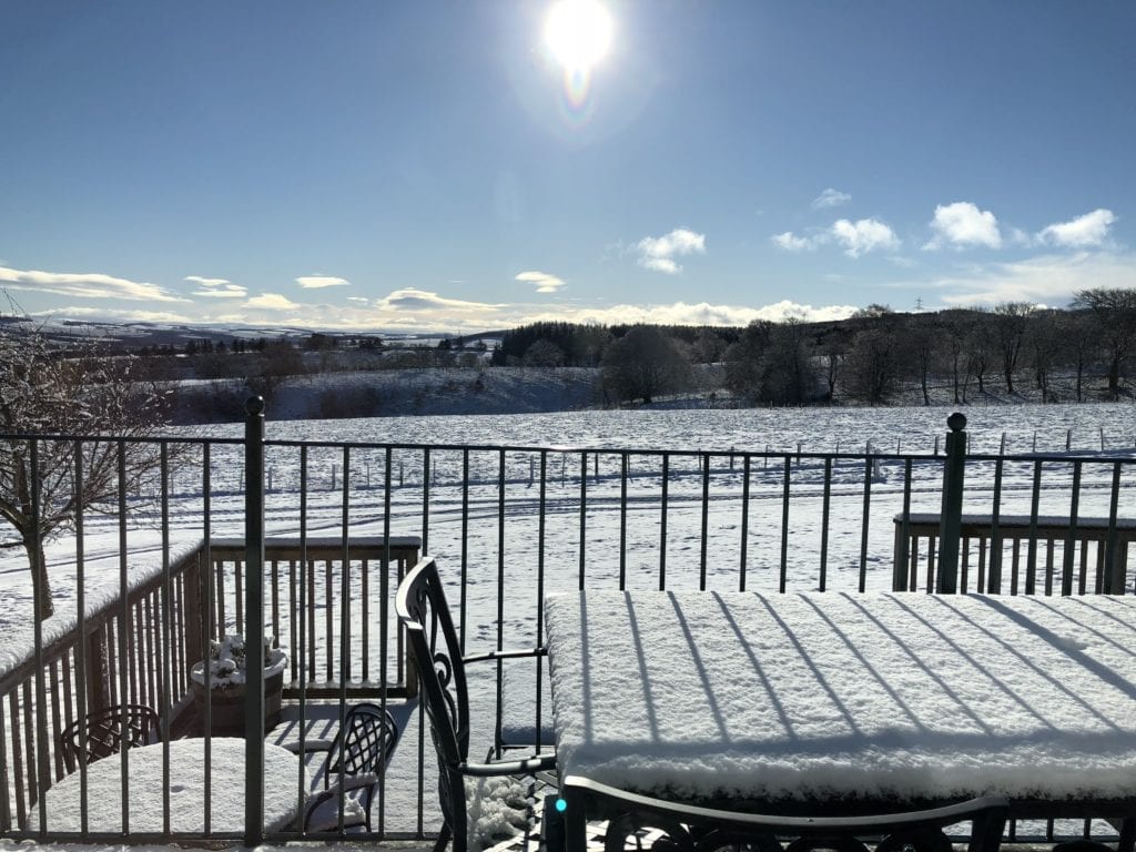 Buchanan Lodge in the Snow
