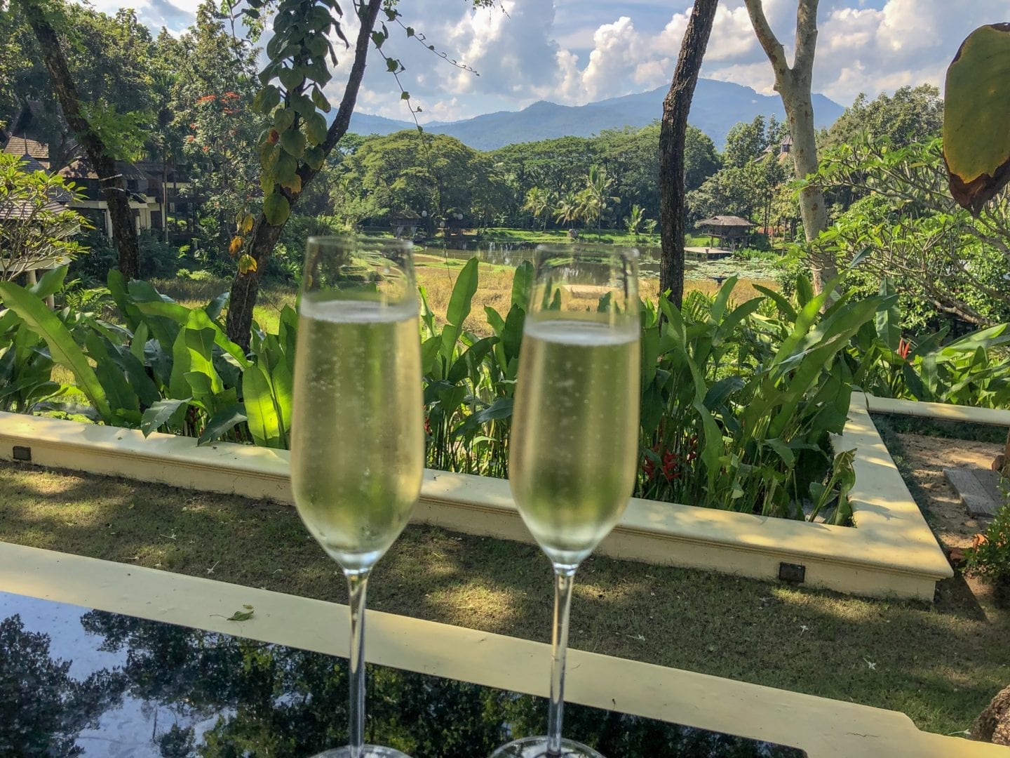 Prosecco at Four Seasons Resort Chiang Mai