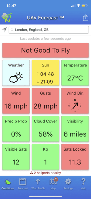 UAV Forecast App